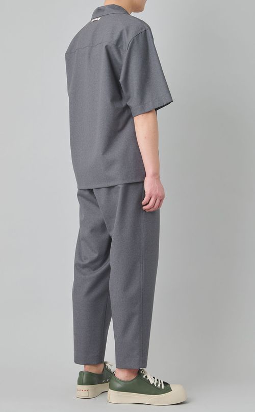 トロピカルウールショートスリーブシャツ