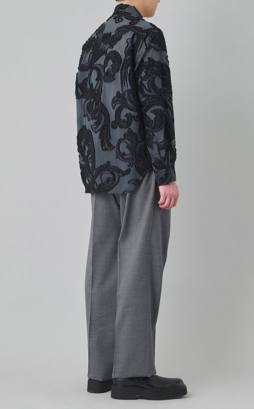 カットジャガードシャツ