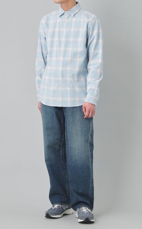 レギュラーカラーチェックシャツ