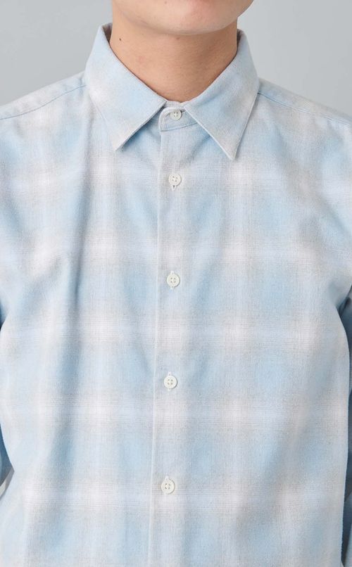 レギュラーカラーチェックシャツ