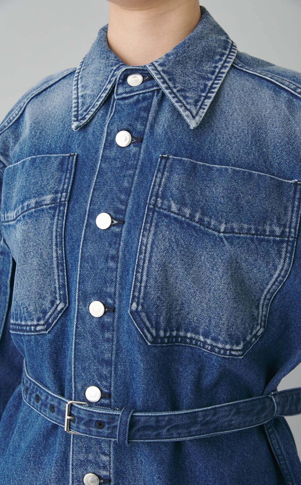 オープンスリーブデニムジャケット