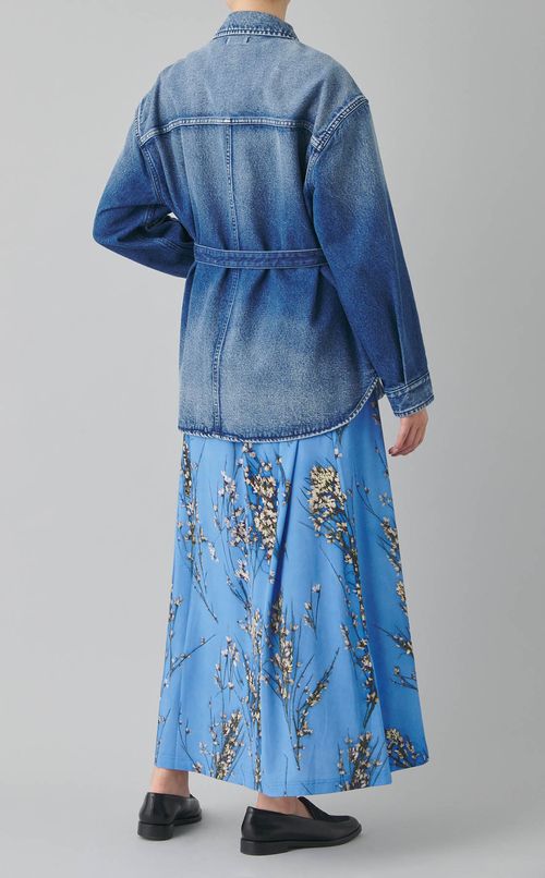 オープンスリーブデニムジャケット