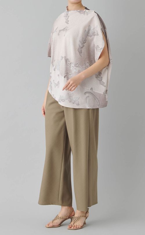 バロックプリントブラウス