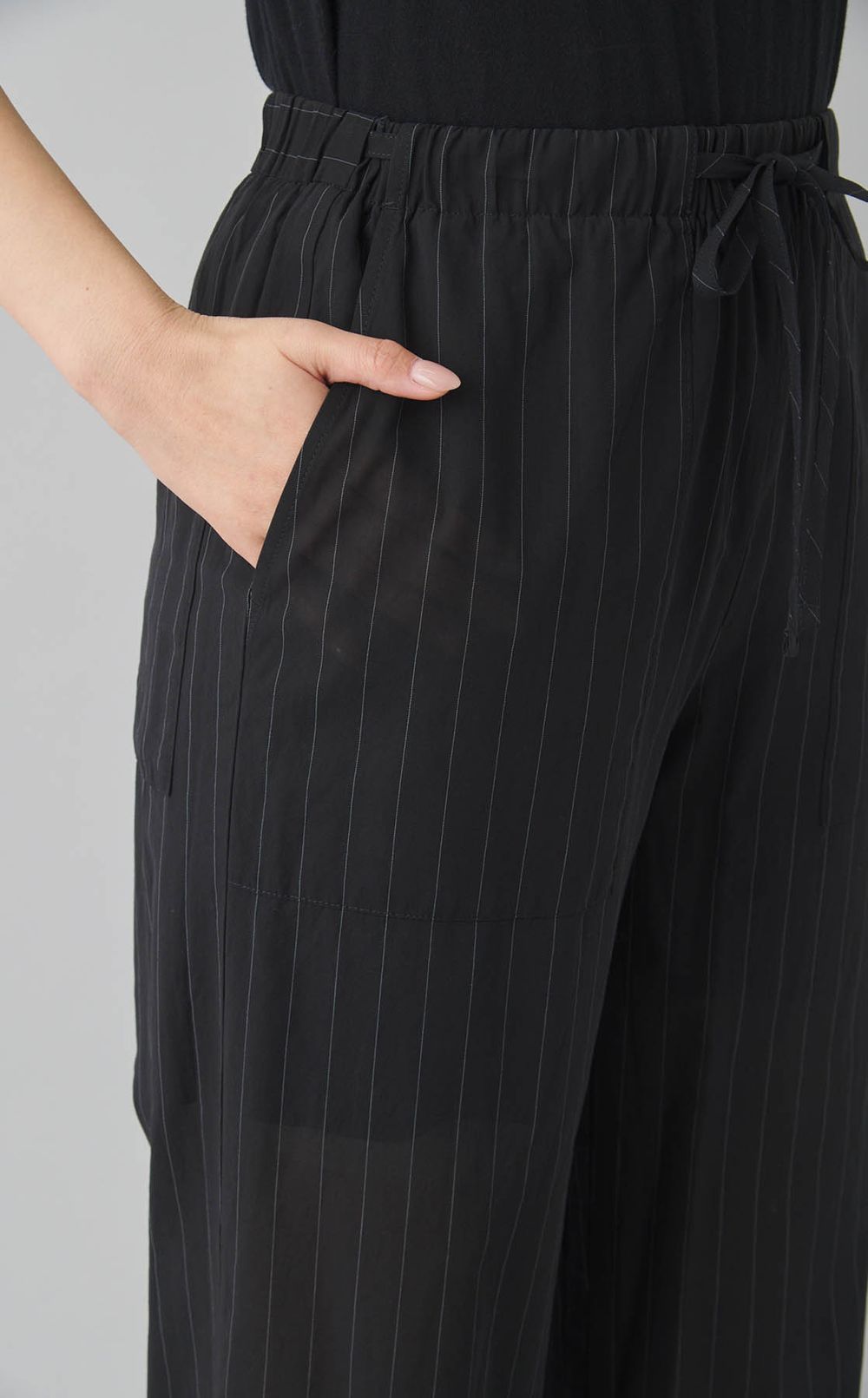 ボイルコットン ワイドイージーパンツ