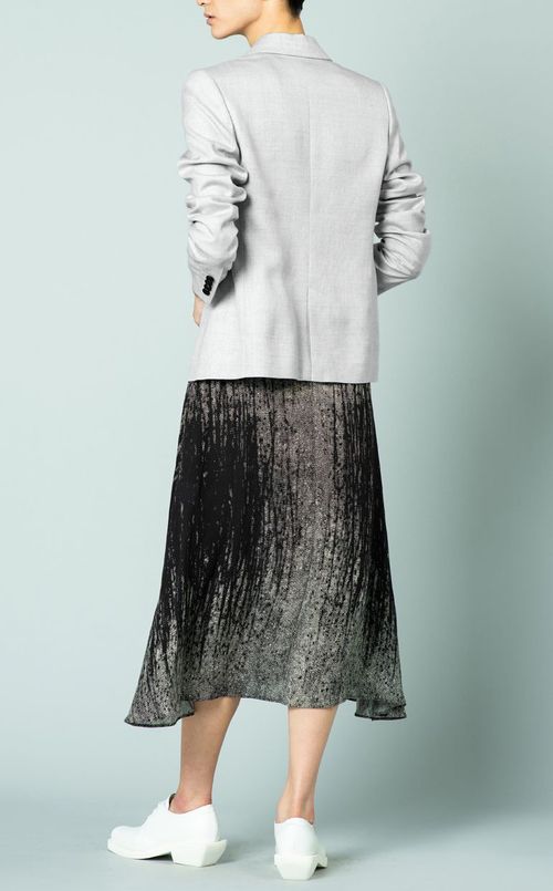 リネン混テーラードジャケット