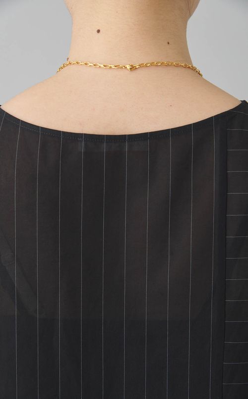 スクエアプレートチェーンネックレス