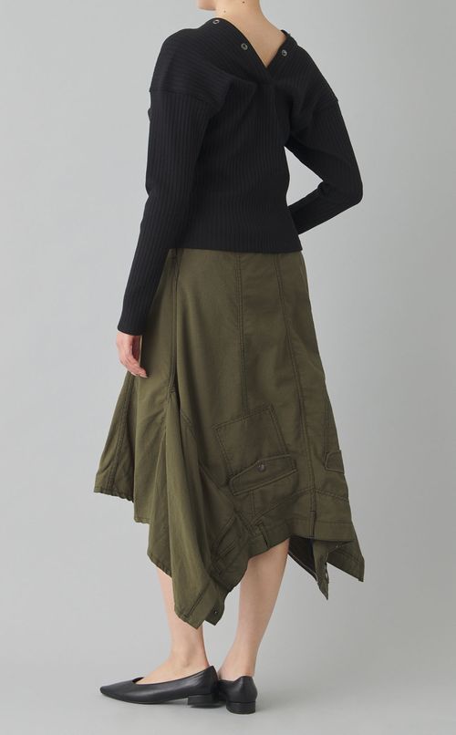 ウールトロダブルエンドスカート