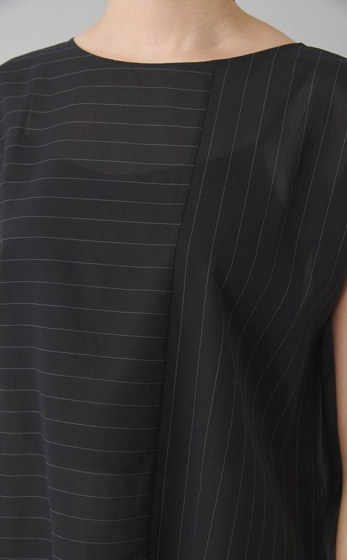 ボイルコットンドロップショルダートップス