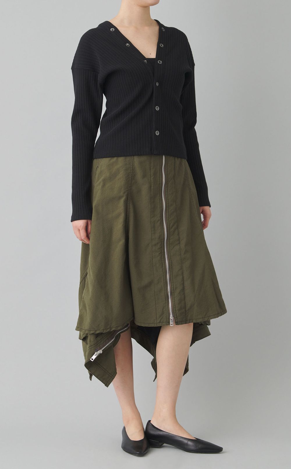 ウールトロダブルエンドスカート