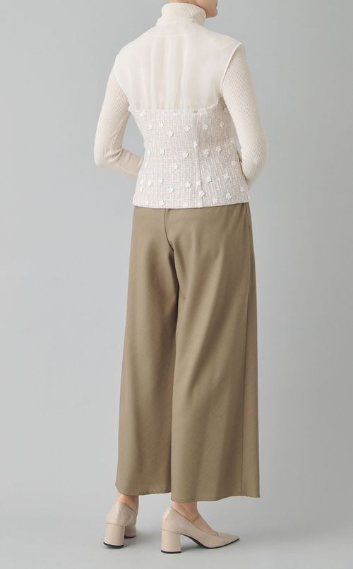 ツイードラッピングジレ