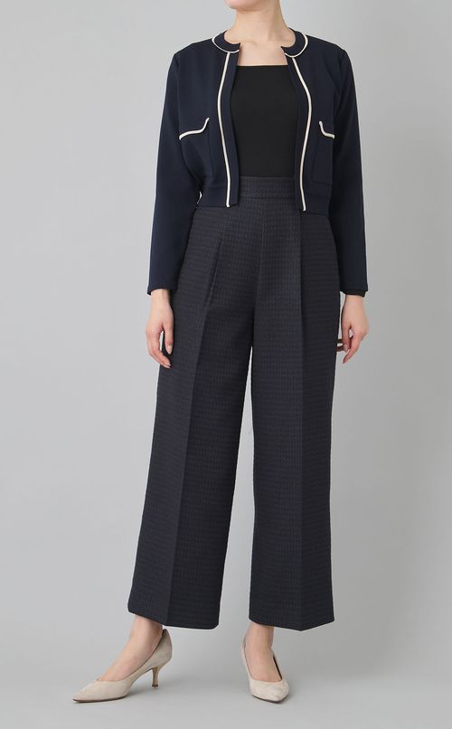 ミラノリブノーカラージャケット