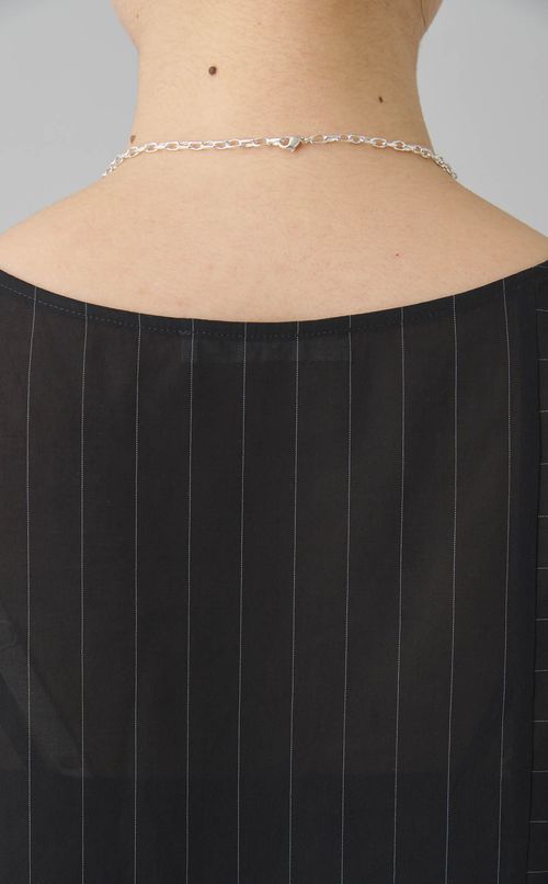 スクエアプレートチェーンネックレス