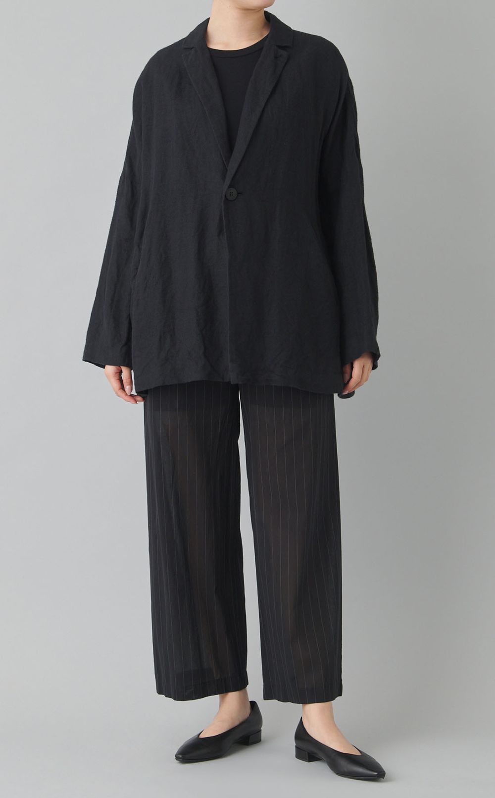 ボイルコットン ワイドイージーパンツ