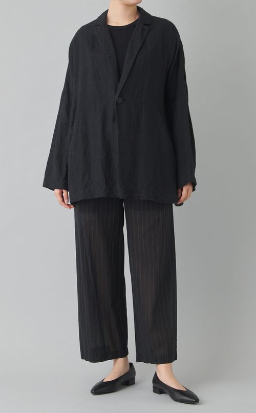 ボイルコットン ワイドイージーパンツ