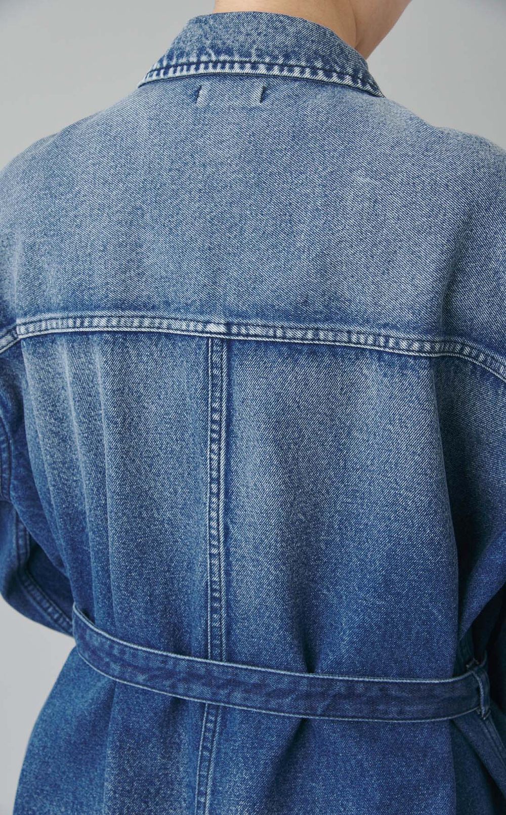 オープンスリーブデニムジャケット