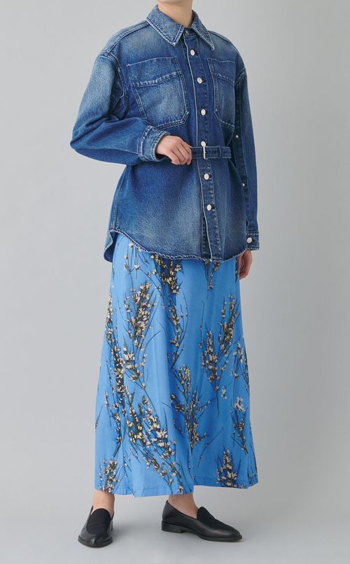 スリーブレスロングジャージードレス