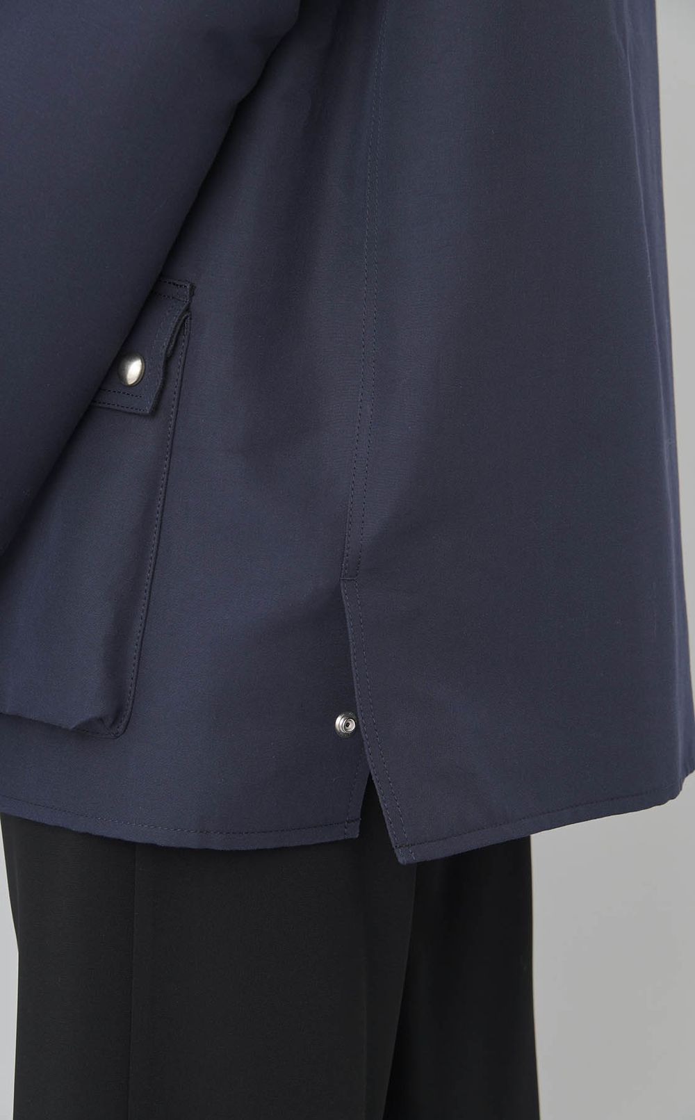 ダブルクロスステンカラーショートコート