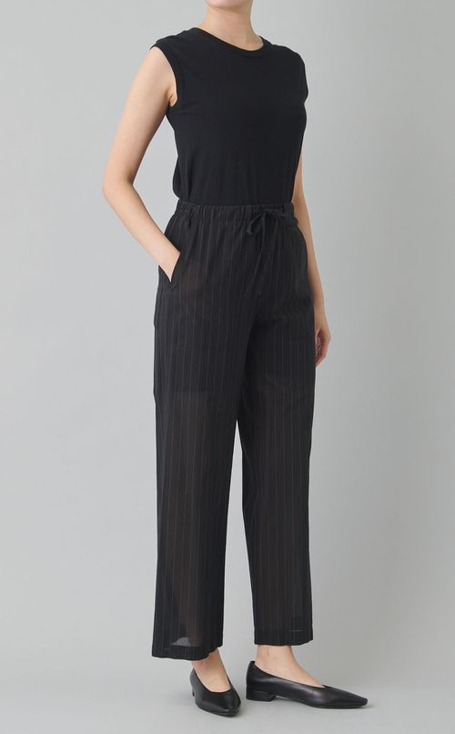 ボイルコットン ワイドイージーパンツ