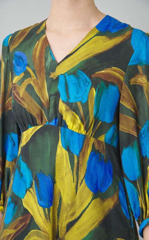 チューリッププリントワンピース