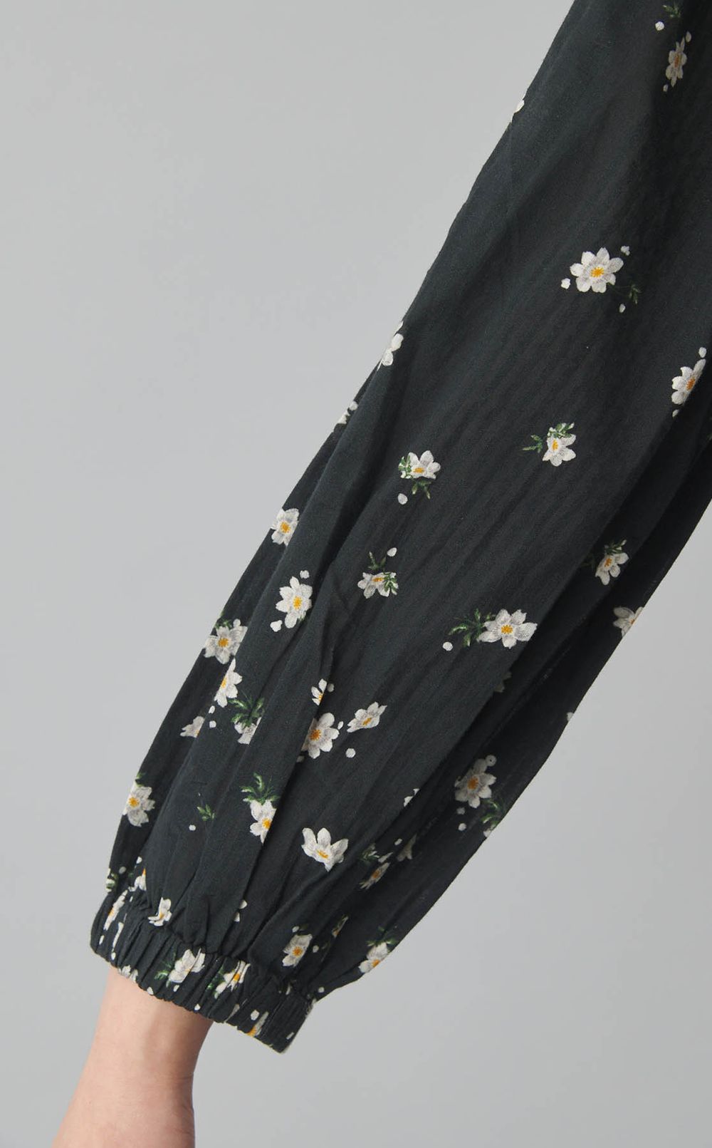 フラワープリン卜ギャザーワンピース