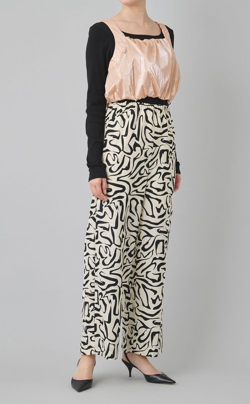 シャイニーギャザークロップドトップス