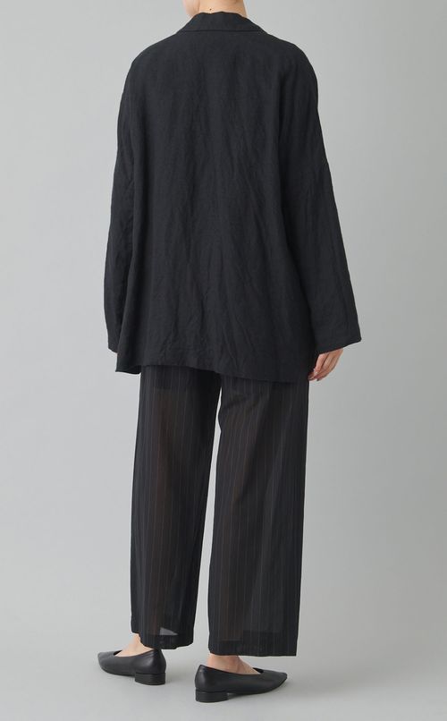 ブラッシュドリネンジャケット