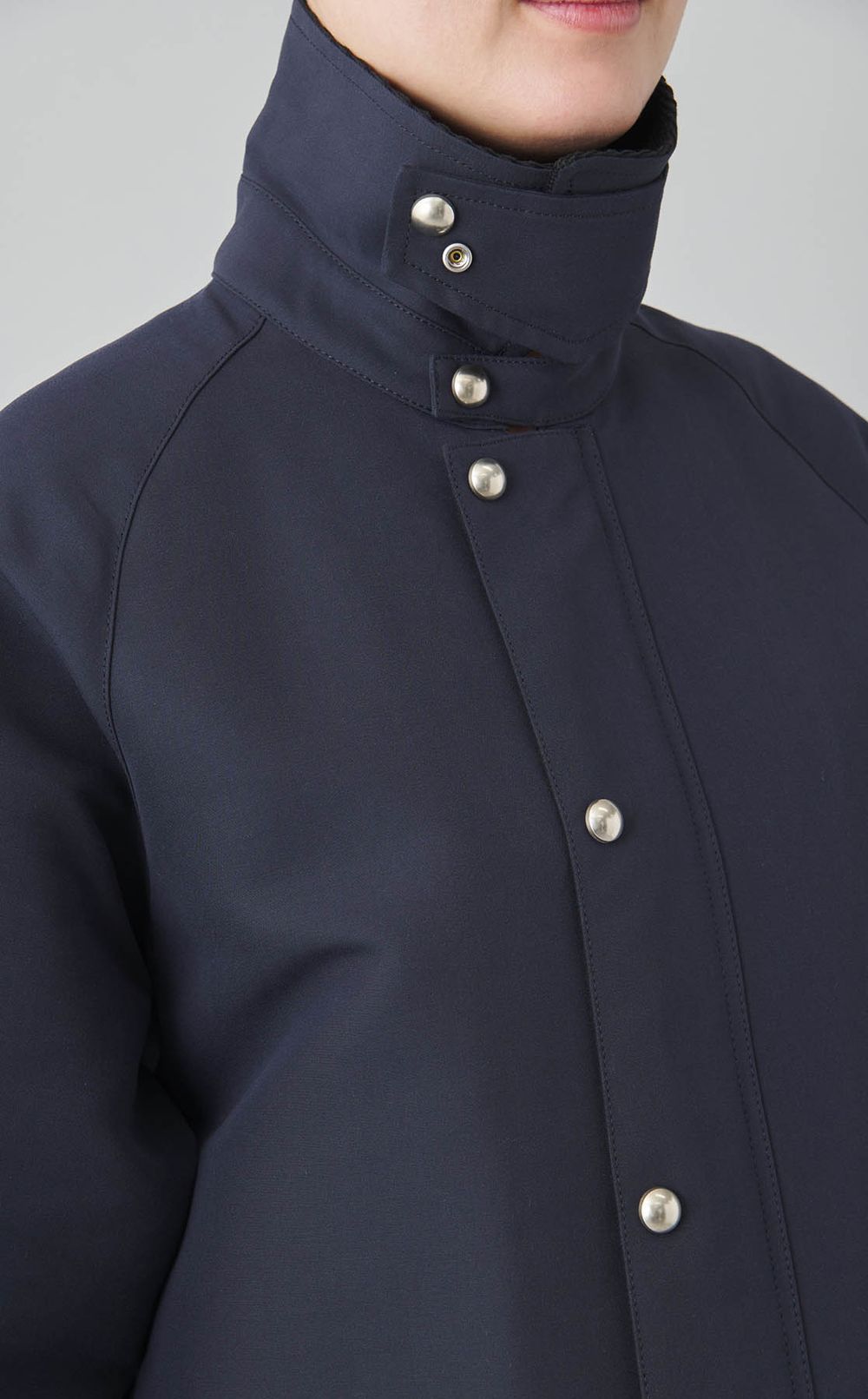 ダブルクロスステンカラーショートコート