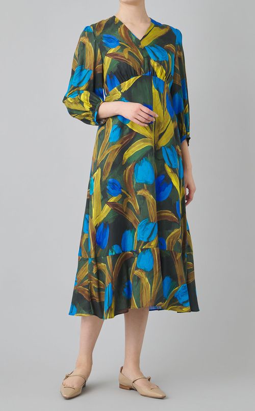 チューリッププリントワンピース