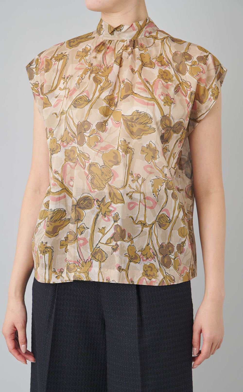 2wayボウタイブラウス