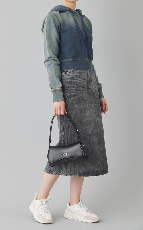 グラデーションフーディスリムスウェット