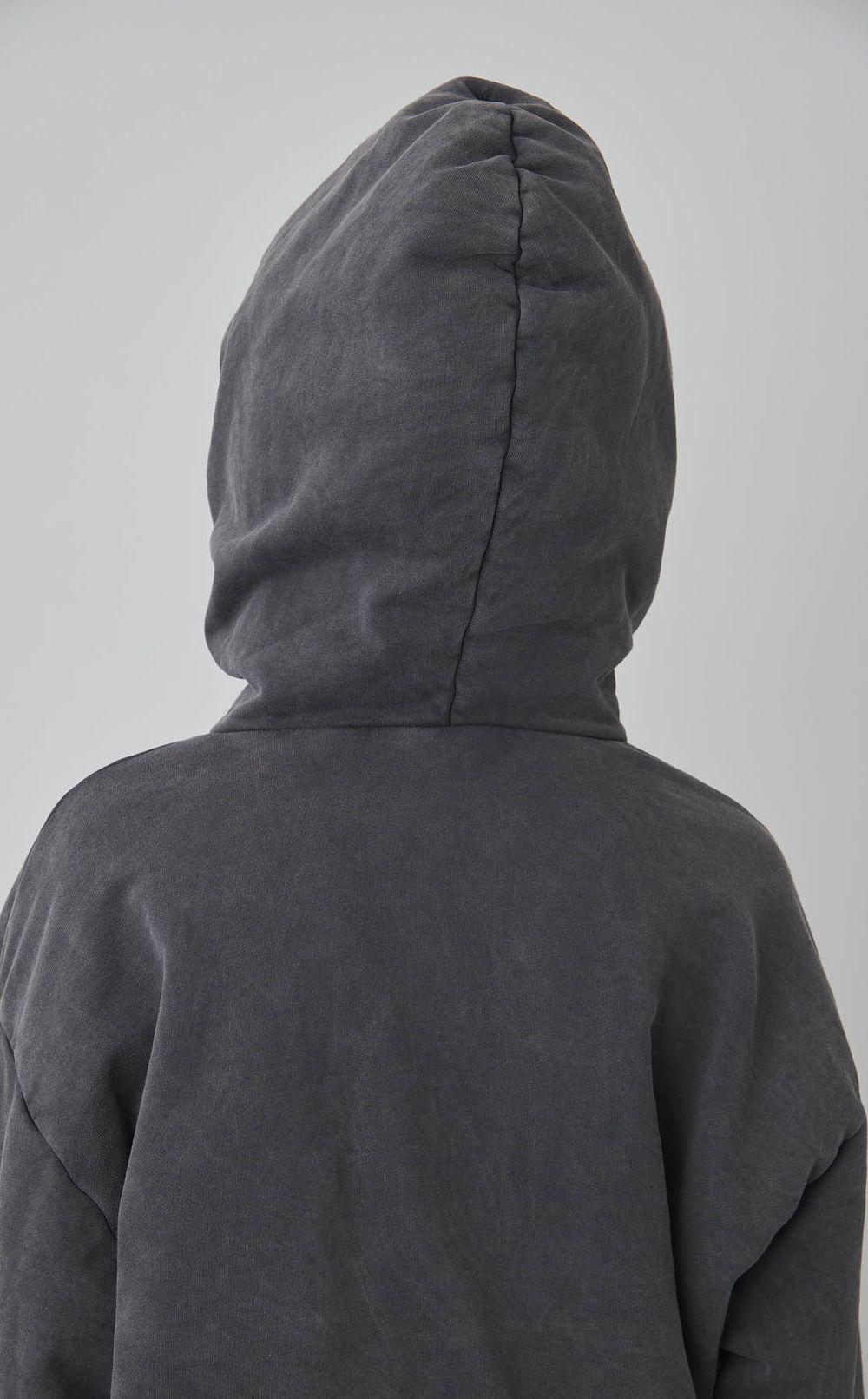 ダブルジャージークロップドパーカー