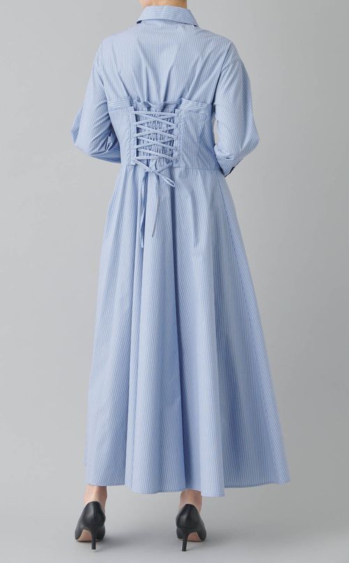 ビスチェコンビシャツワンピース