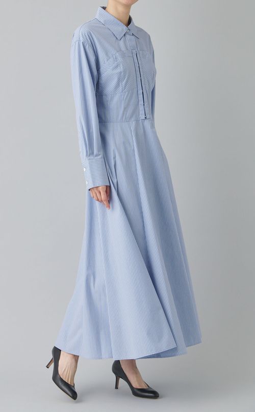 ビスチェコンビシャツワンピース