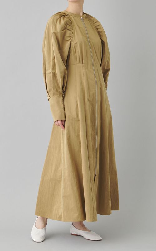 センタージップフレアワンピース