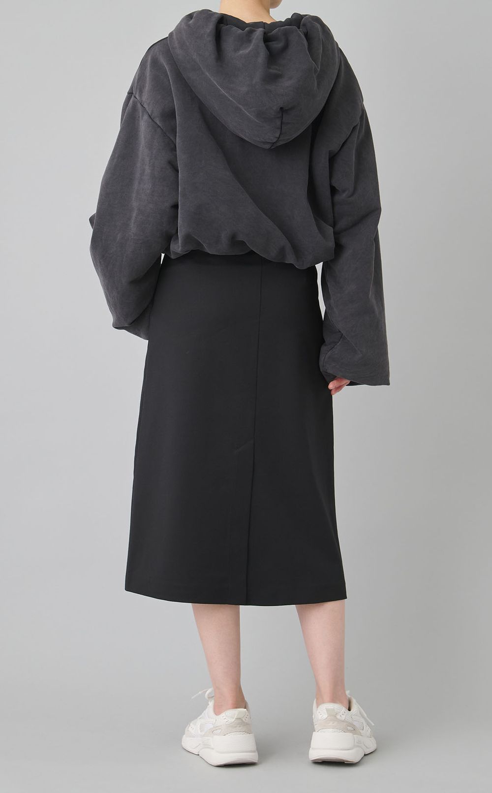 ダブルジャージークロップドパーカー