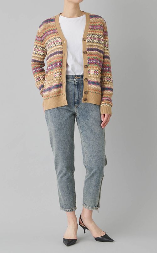 サイドジップデニムパンツ