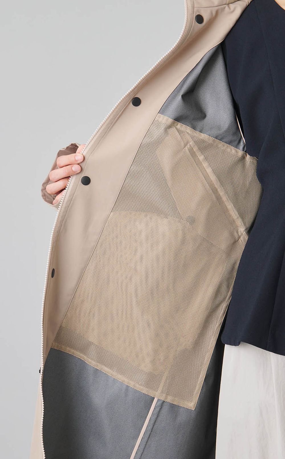 3レイヤーフーディモッズコート