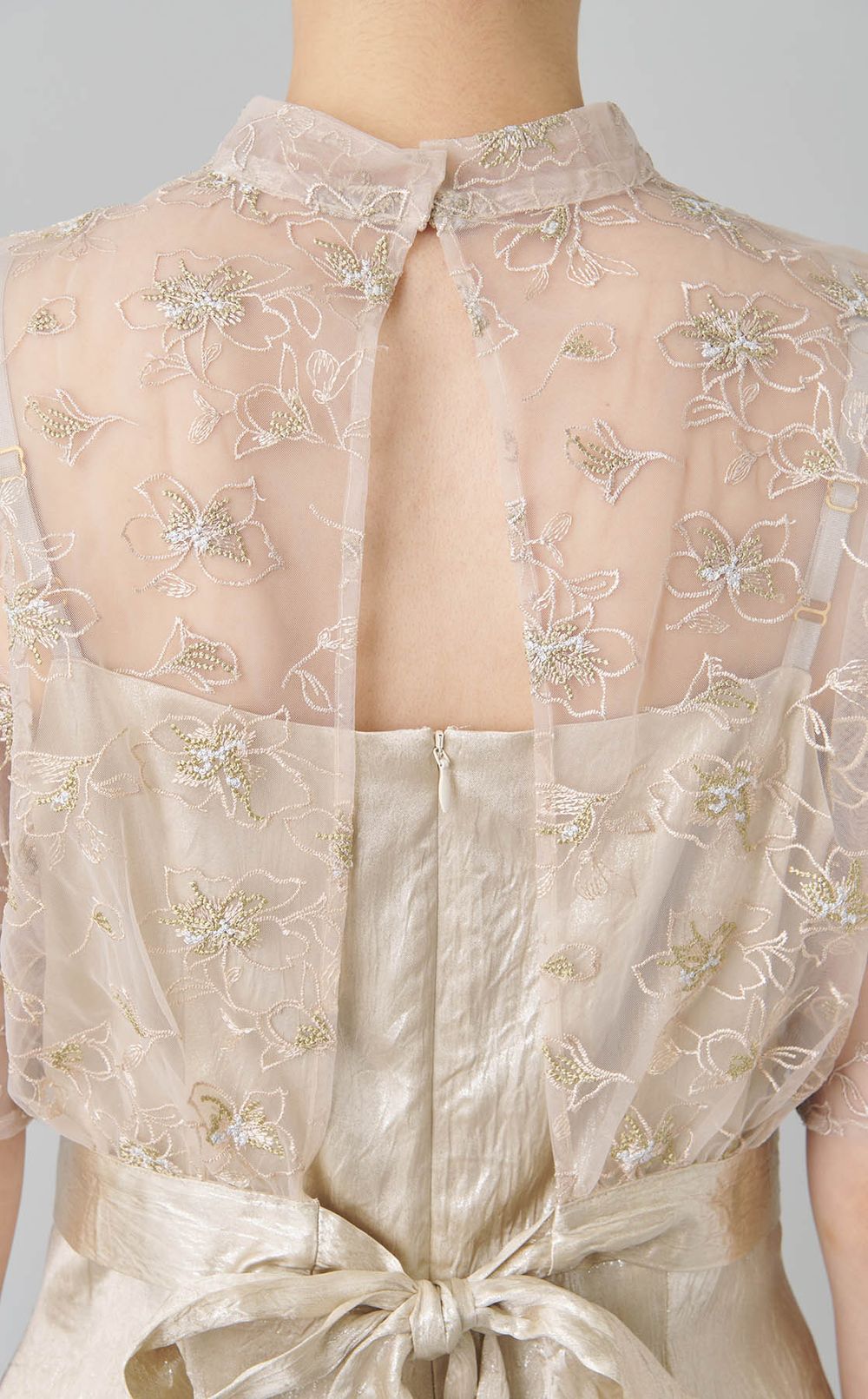 フラワーオーガンジーセットドレス