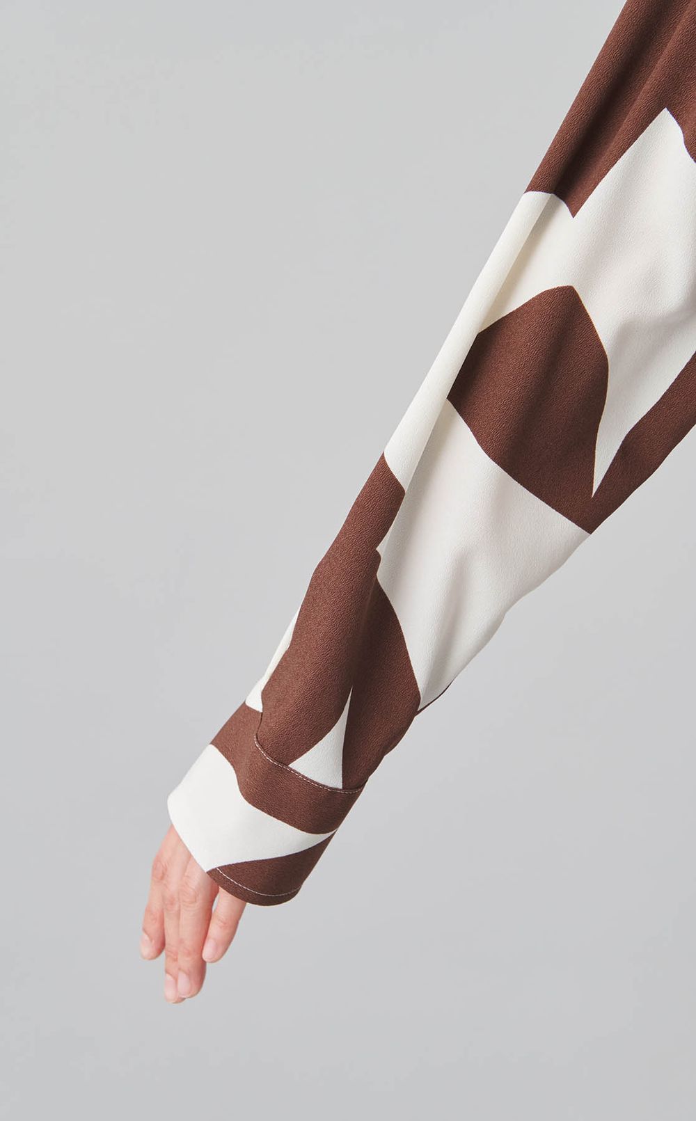 ジオメトリープリント ロングワンピース