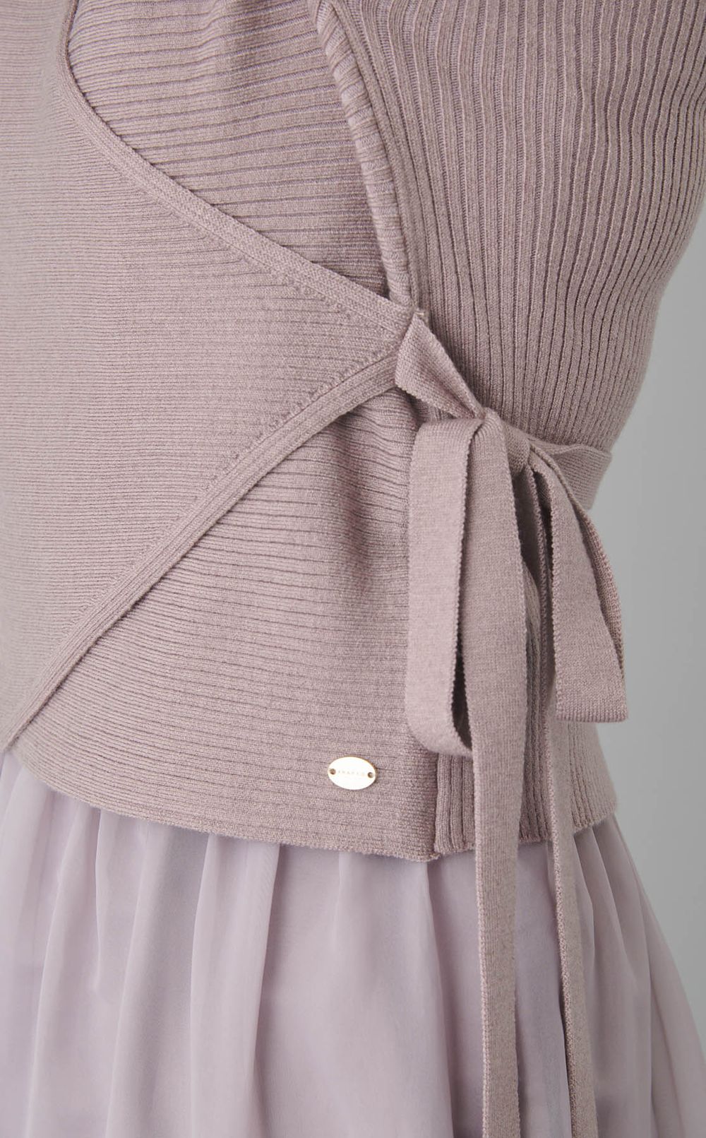 カシュクールティアードワンピース