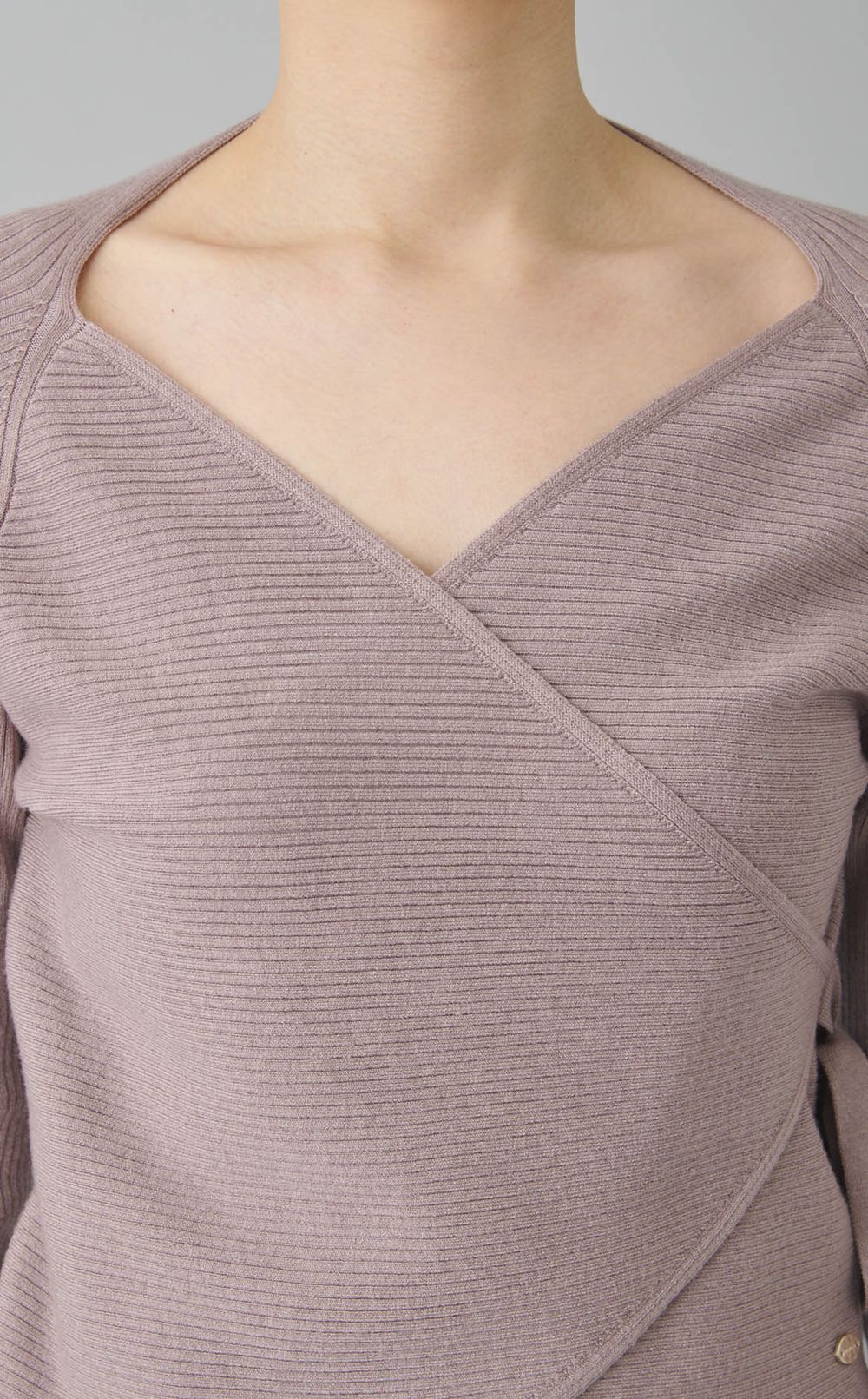 カシュクールティアードワンピース