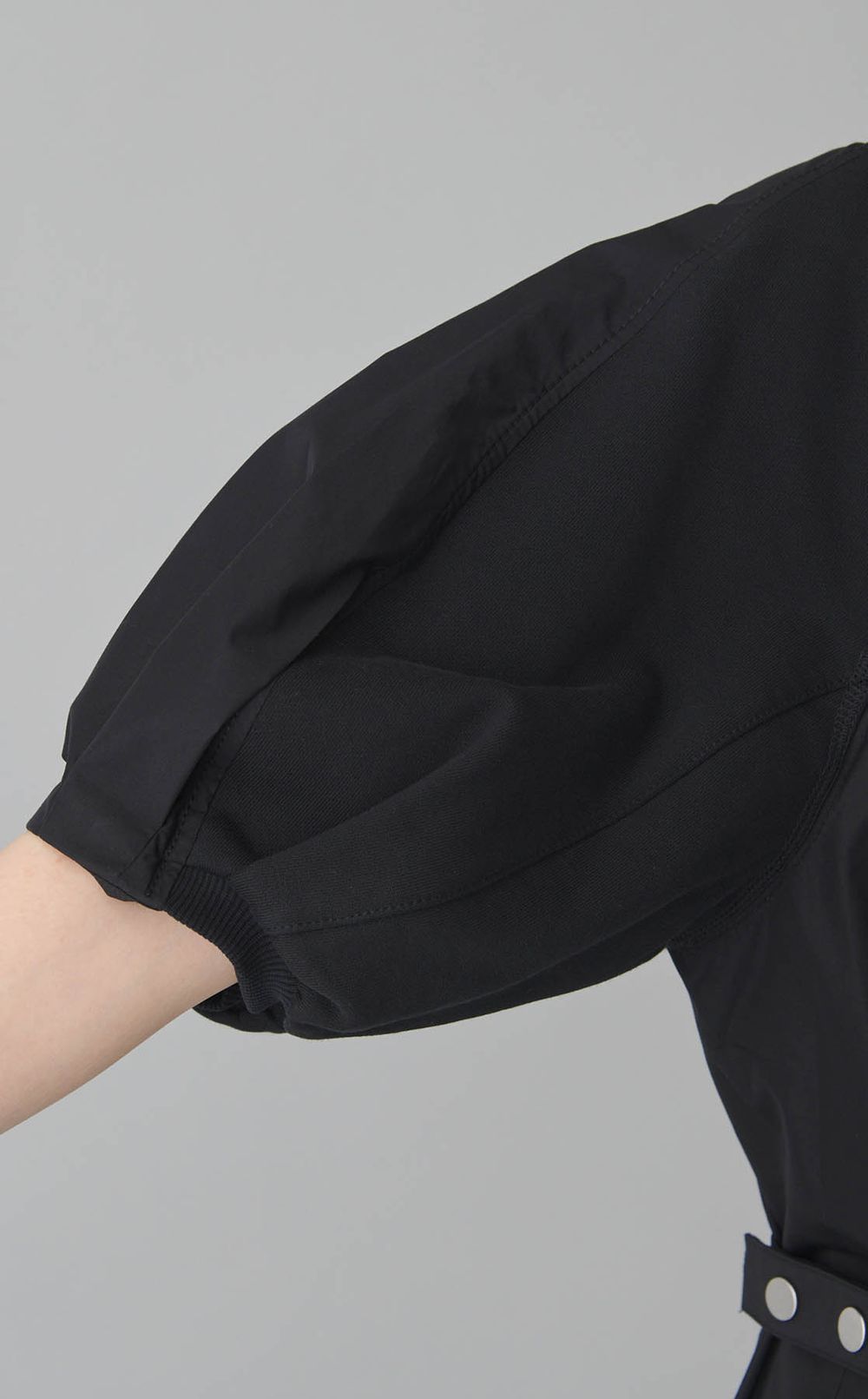 ランタンスリーブコンビワンピース