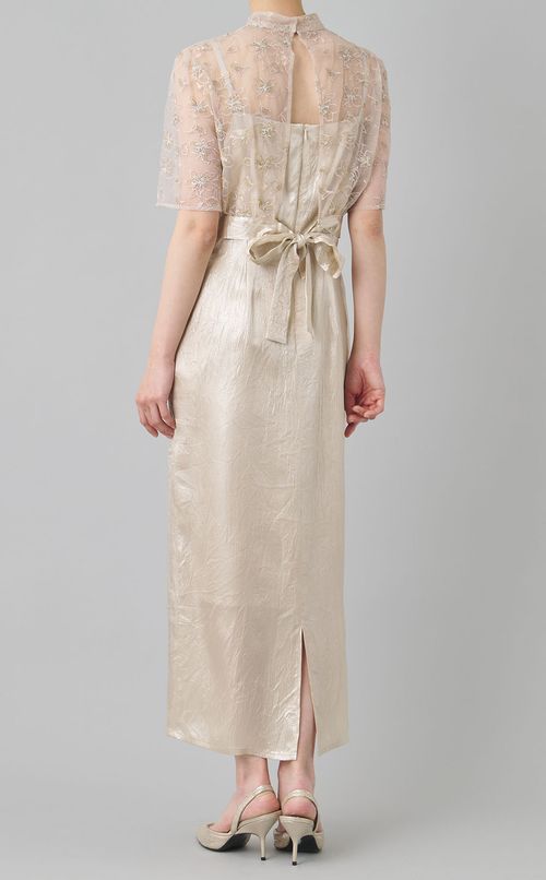 フラワーオーガンジーセットドレス