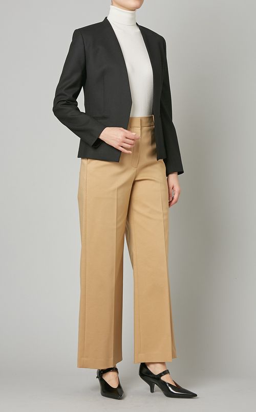 センタープレスワイドパンツ