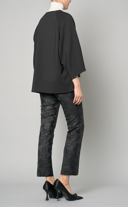 ノーカラーダブルクロスジャケット