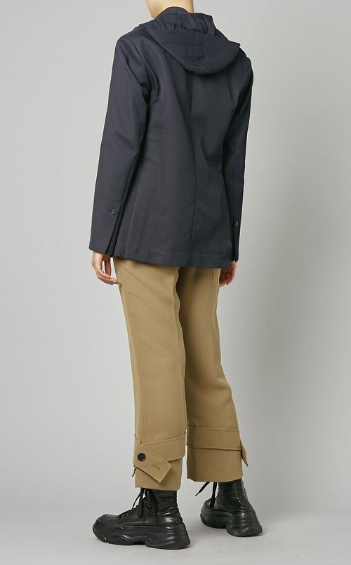 フード付ダブルブレストジャケット