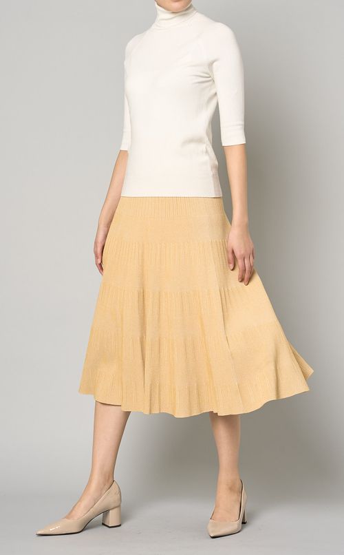 フレアギャザーニットスカート