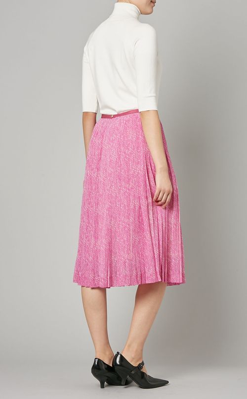 チェックプリントプリーツスカート