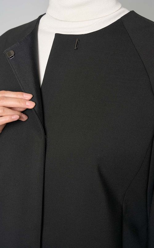 ノーカラーダブルクロスジャケット