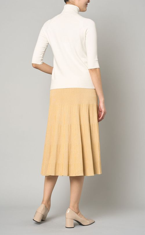 フレアギャザーニットスカート